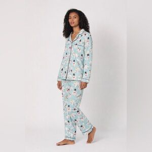 BedHead Pajamas M Organic Cotton Polar Bear Print Made USA